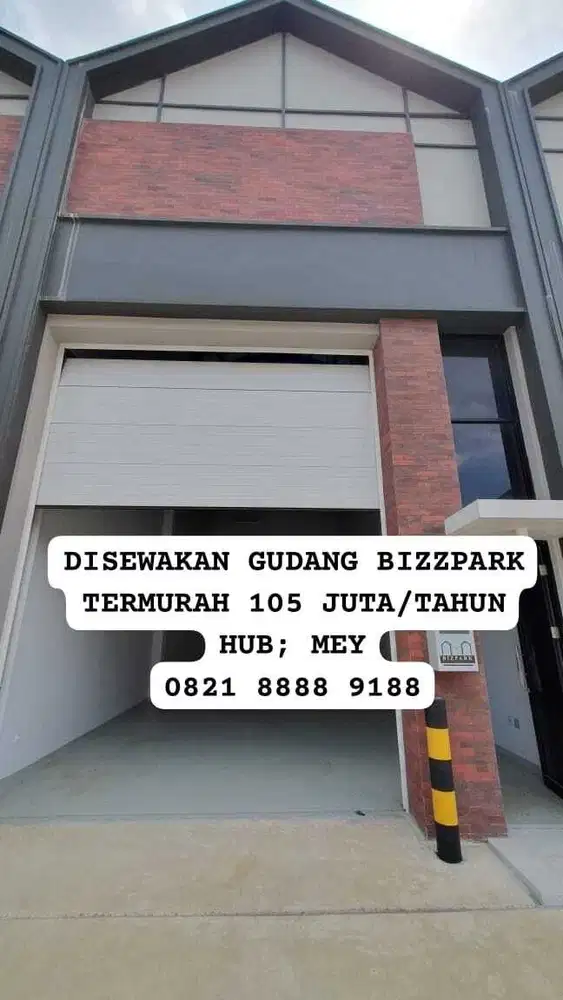 DISKON 20 JUTA! DISEWA GUDANG BIZZPARK PIK2! TERMURAH, AKSES DEKAT TOL