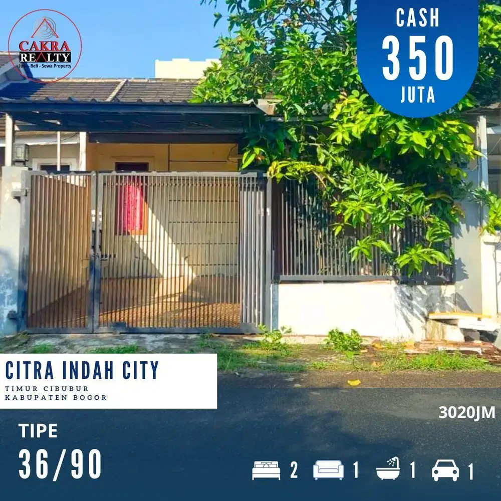 Dijual rumah dicitra indah city bogor rumah siap huni