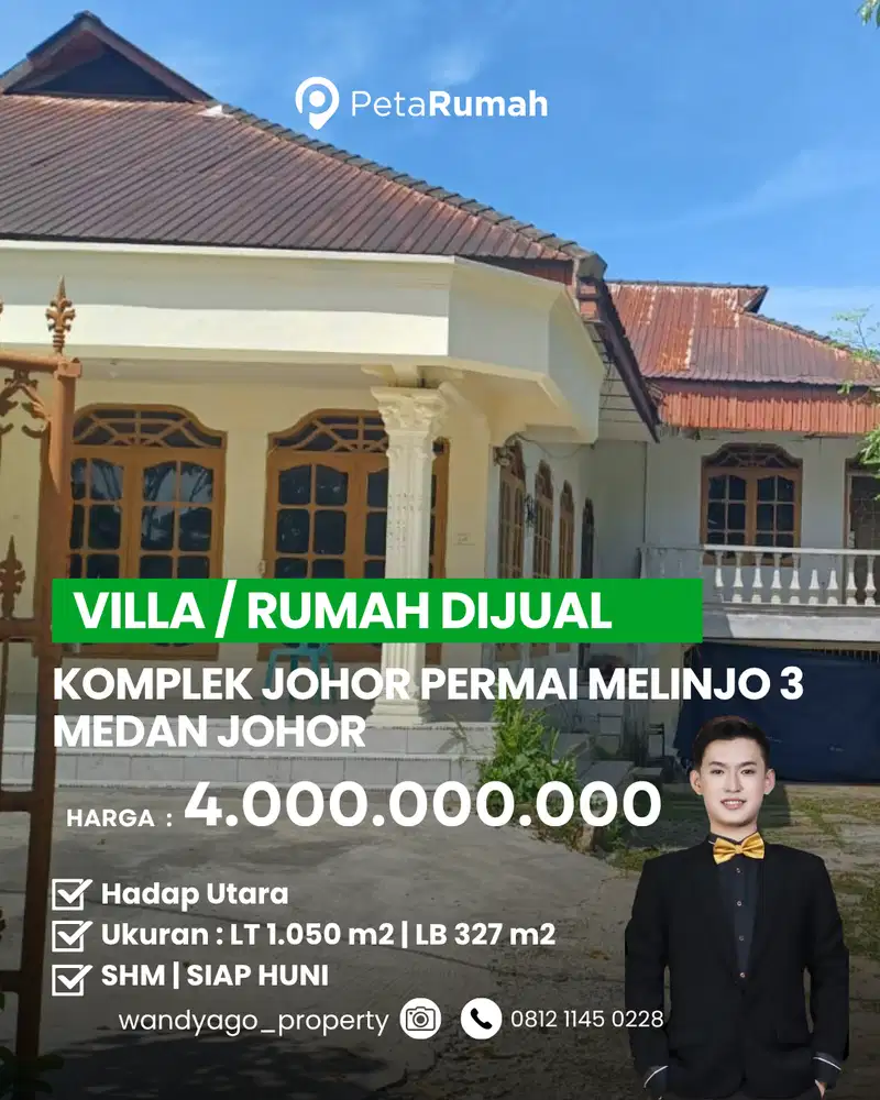 DIJUAL RUMAH DI KOMPLEK JOHOR PERMAI MELINJO 3