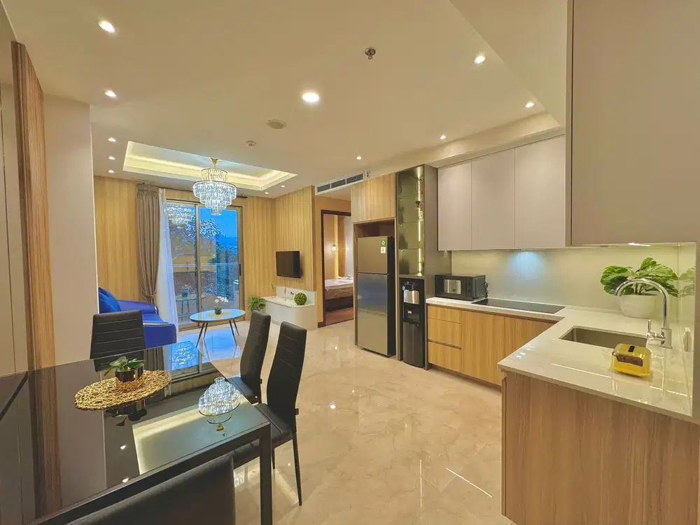 Dijual apartemen baru hegarmanah full furnished mewah