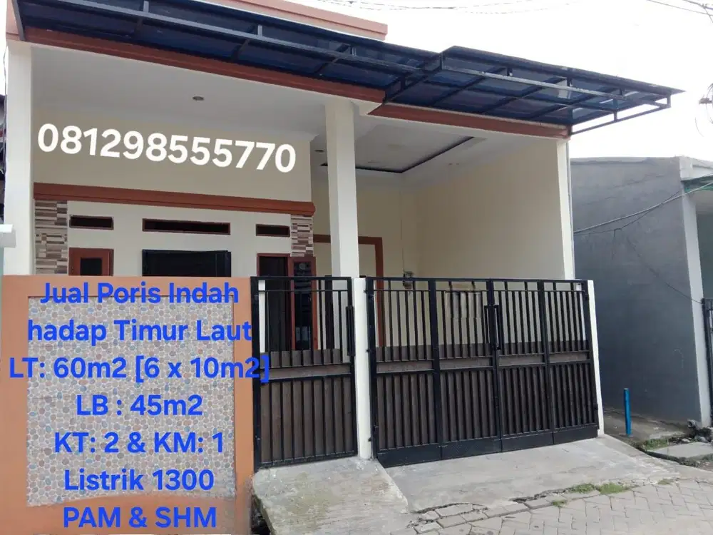 Jual Murah Rumah Poris Indah