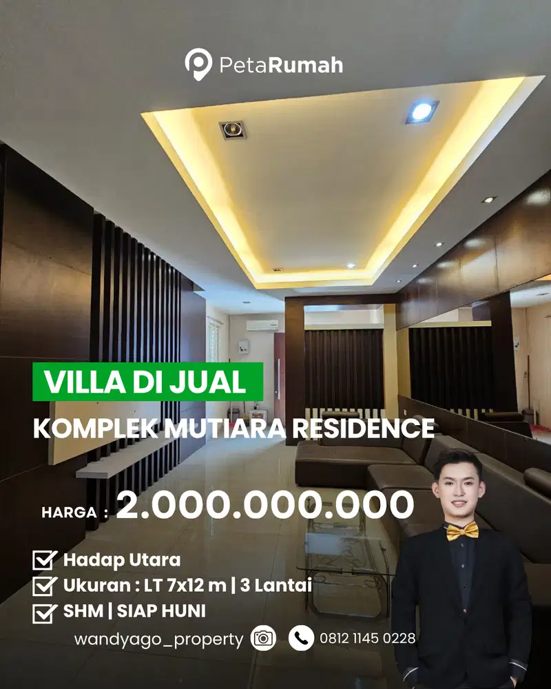 Dijual Villa di Komplek Mutiara Residence