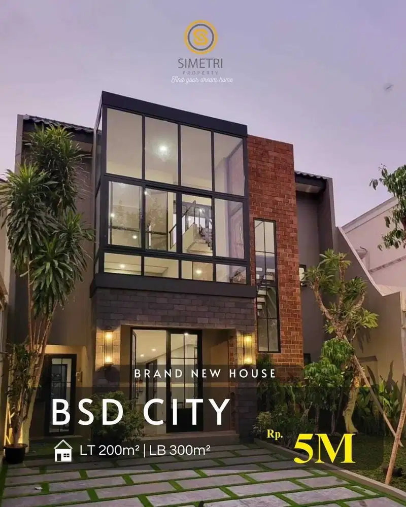 TURUN HARGA !!  Rumah di BSD Brand New Siap Huni dalam Cluster Area BS