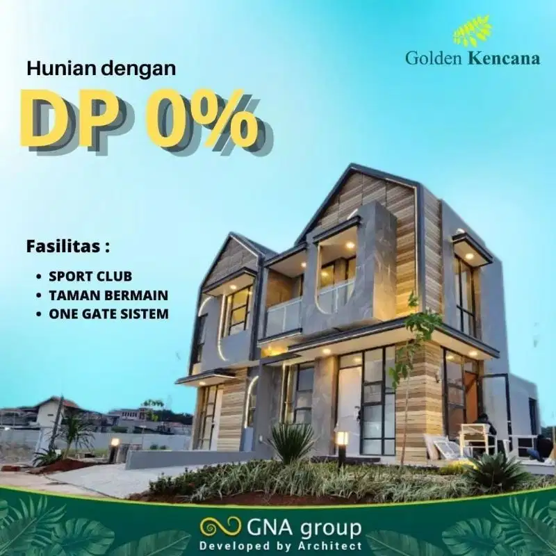 Rumah cicilan murah 3 juta dengan kolam renang di karawaci