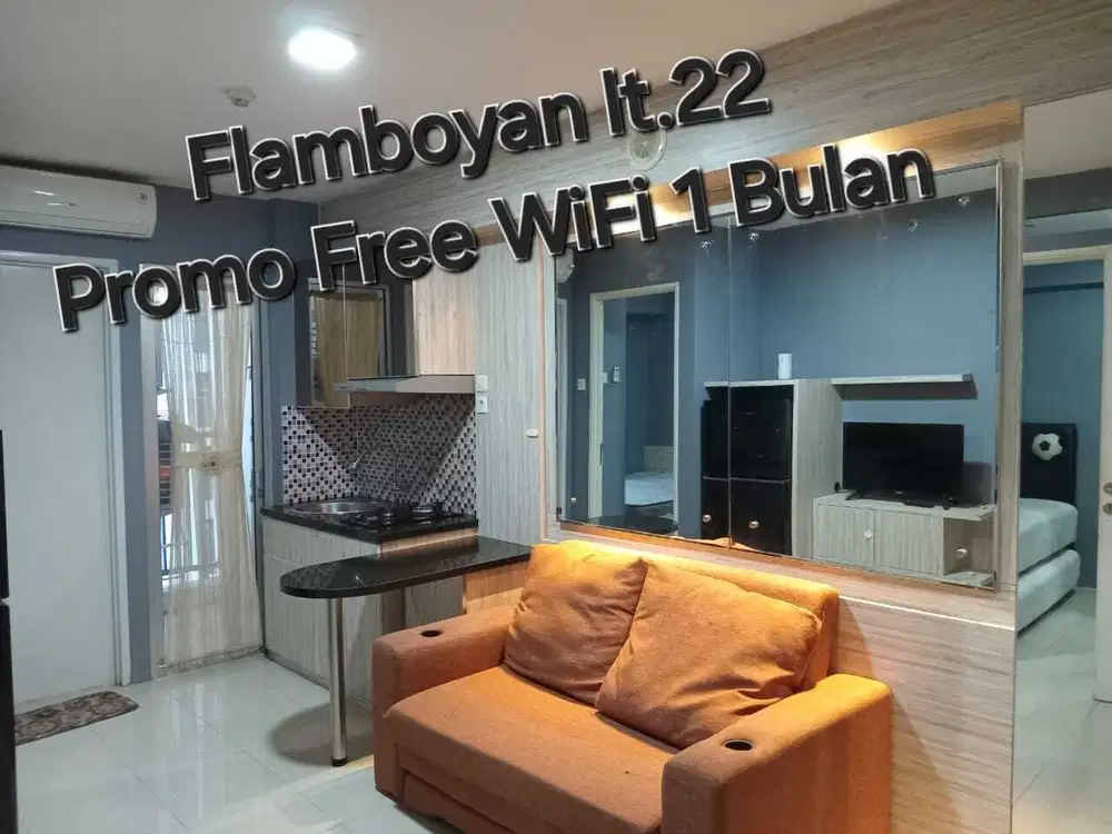 Sewa Apartemen Murah Bassura City - 2BR Furnished - Free WiFi 1 Bulan