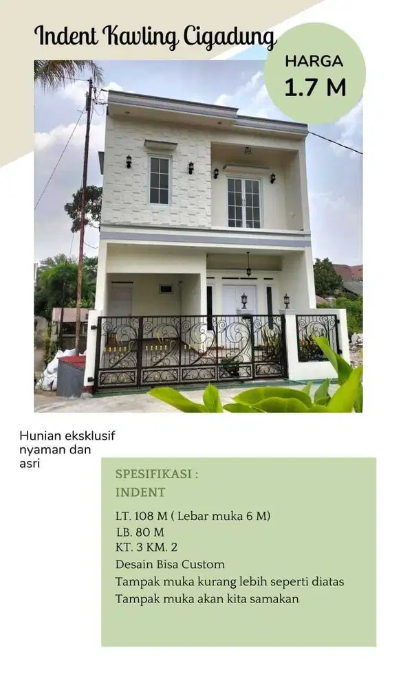 Rumah Murah Baru Ekslusif di Kota Bandung