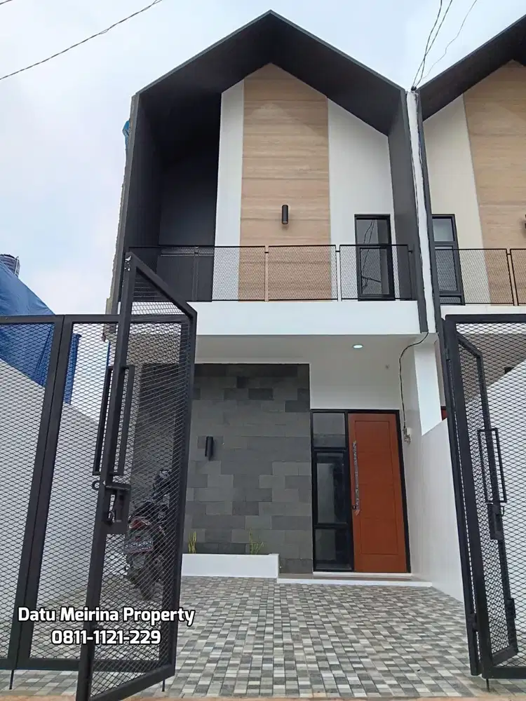 Rumah Cimanggis Dinding Bata Merah 10 Menit Stasiun Pocin  Tol Cijago