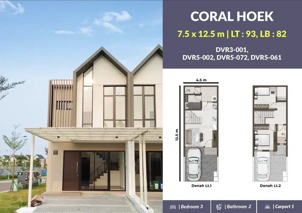 Rumah 2 Lantai hoek Cluster Denver di PIK 2