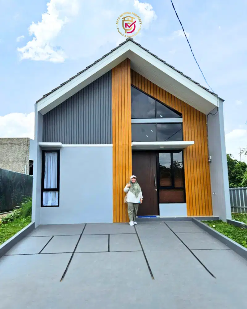 Rumah modern angsuran murah akses dekat stasiun free biaya