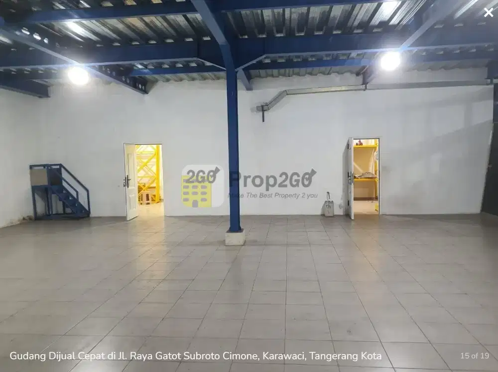 Gudang Dijual Cepat di Jl. Raya Gatot Subroto Cimone, Karawaci