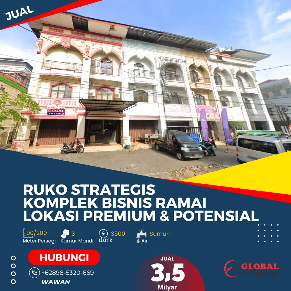 Ruko Strategis di Komplek Bisnis Ramai – Lokasi Premium & Potensial