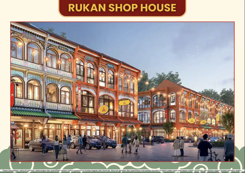 Rukan Shop House Kota Bagan 3 Lantai di PIK 2