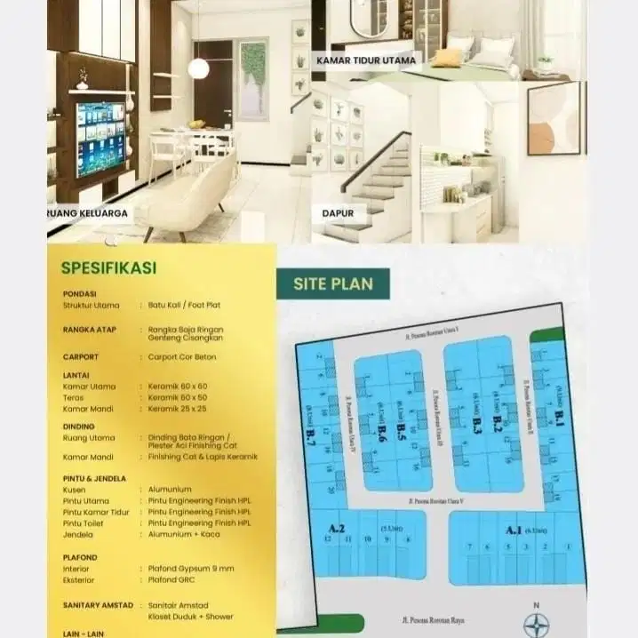 Rumah Strategis Unit Laris Pesona Rorotan Cilincing