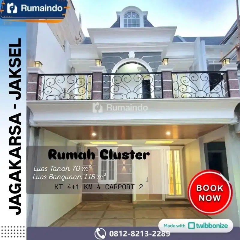 Dijual Murah Rumah Cluster di Jagakarsa Jakarta Selatan