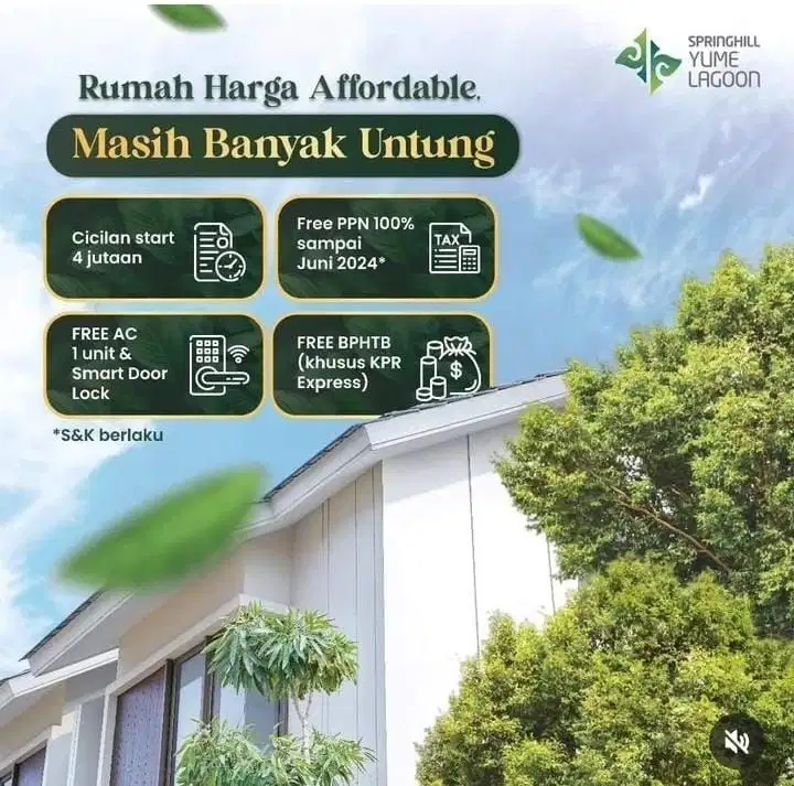 Rumah View Danau BSD Springhill Yume Lagoon