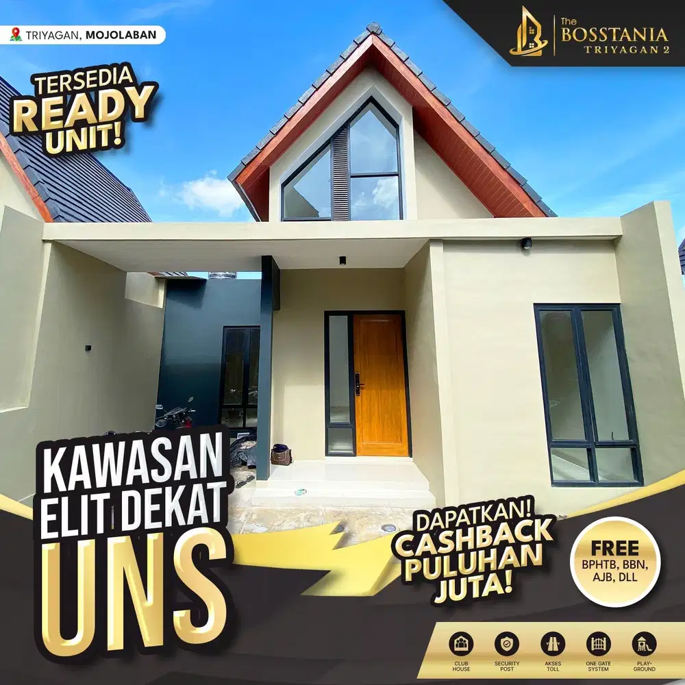 Rumah Mewah Desain Modern, Dekat UNS, Dekat Pusat Keramaian