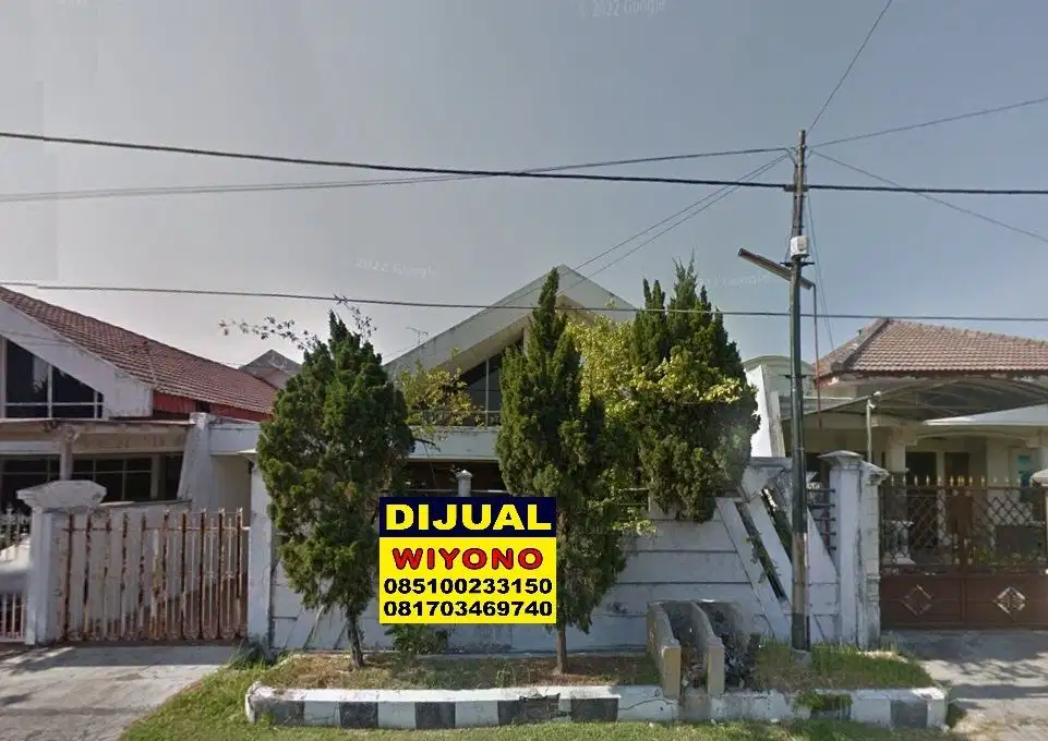 Rumah Kertajaya Indah Timur blok P dekat ITS Hitung Tanah Saja