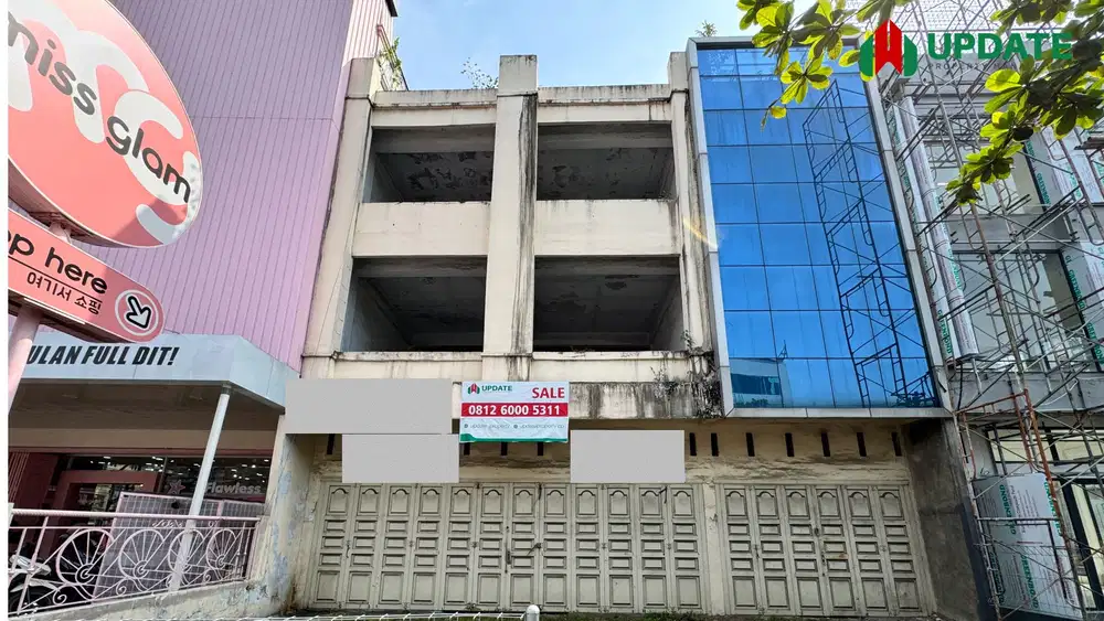 DIJUAL 3 RUKO GANDENG DI JALAN GAJAH MADA MEDAN