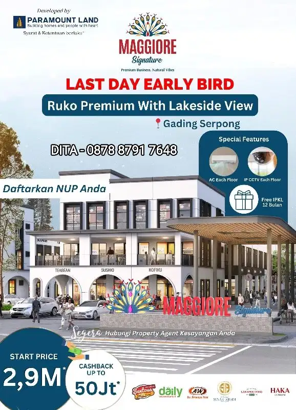 Ruko Maggiore Signature Lake View