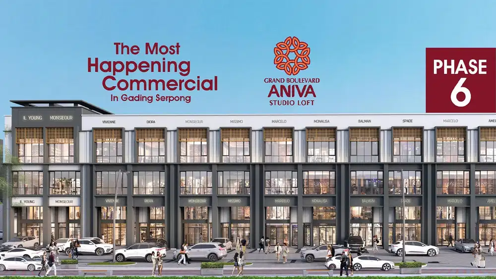 Dijual Ruko Grand Boulevard Aniva Studio Loft di Gading Serpong, Tgr