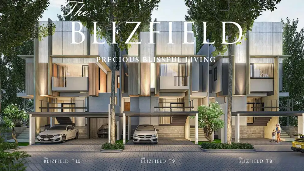 Dijual Hunian Mewah 3 Lantai The Blizfield di BSD City, Tangerang