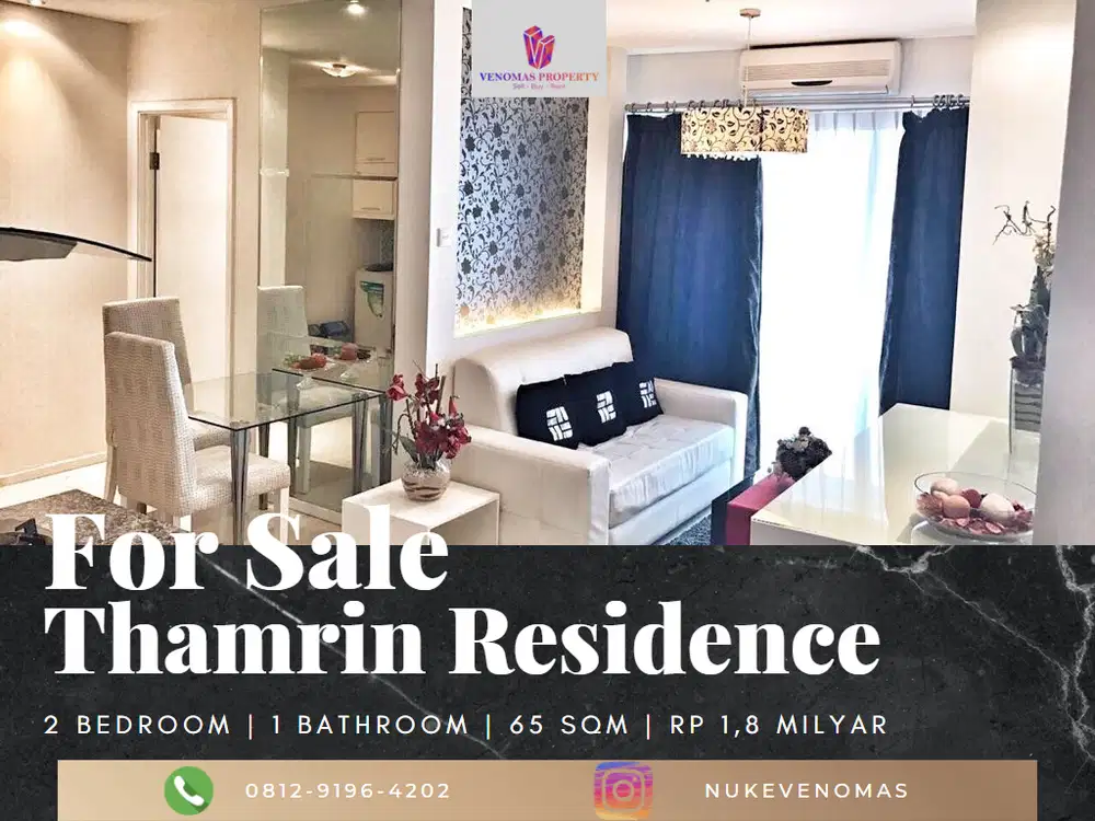 Dijual Apartement Thamrin Residence 2BR Furnished Middle Floor