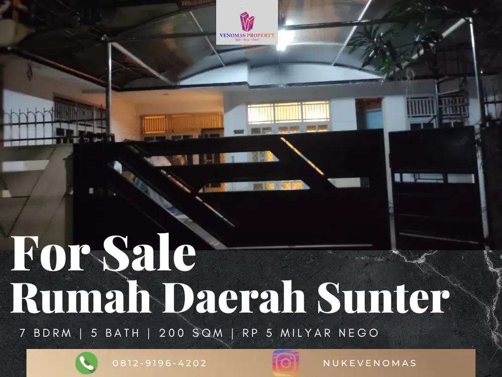 Dijual Rumah Daerah Sunter Teras Depan