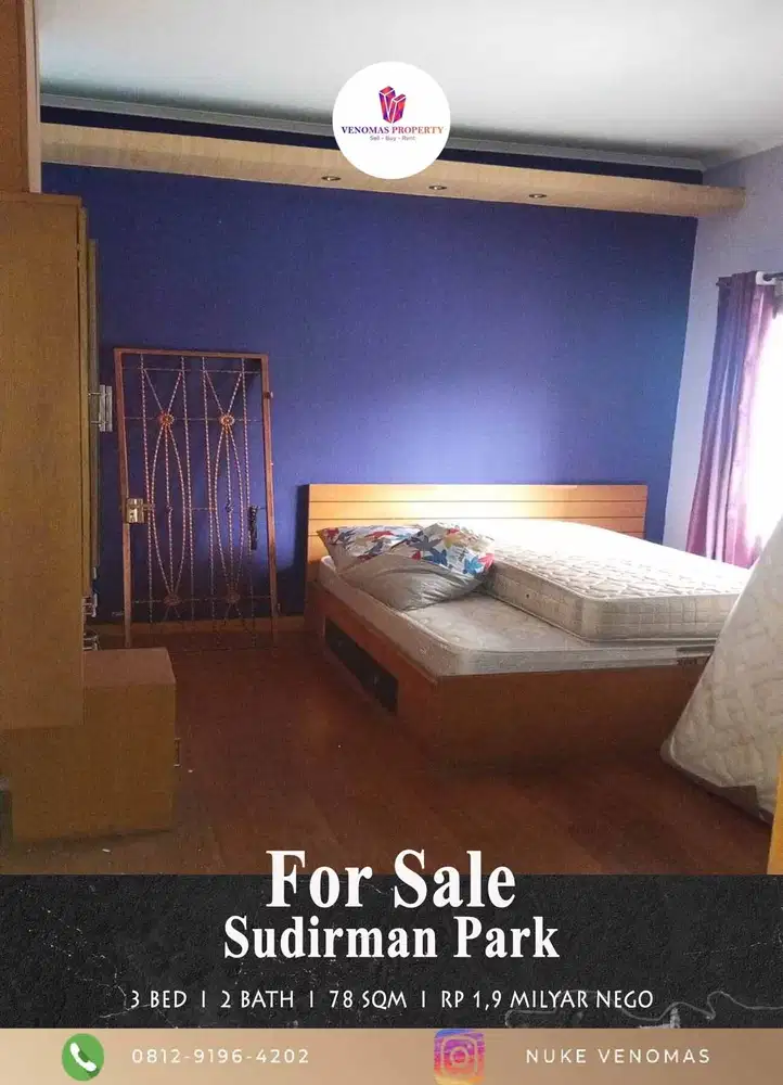 Jual Apartemen Sudirman Park 3 Bedroom Furnished Lantai Rendah