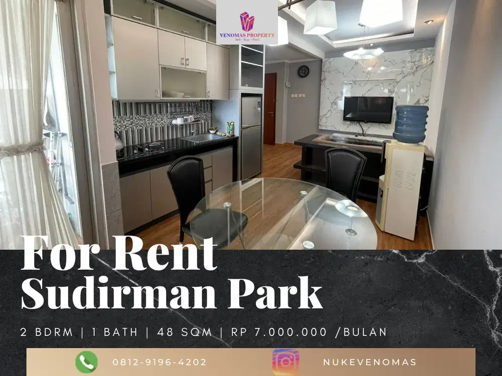 Disewakan Apartement Sudirman Park 2 Bedroom Furnished Renovasi Baru