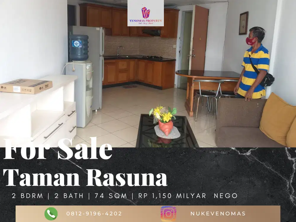 Dijual Apartement Taman Rasuna 2 Bedrooms Full Furnished