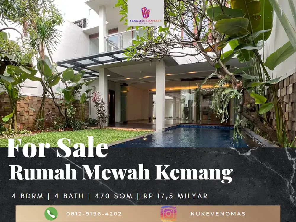 For Sale Rumah Siap Huni di Area Kemang Dalam Jakarta Selatan