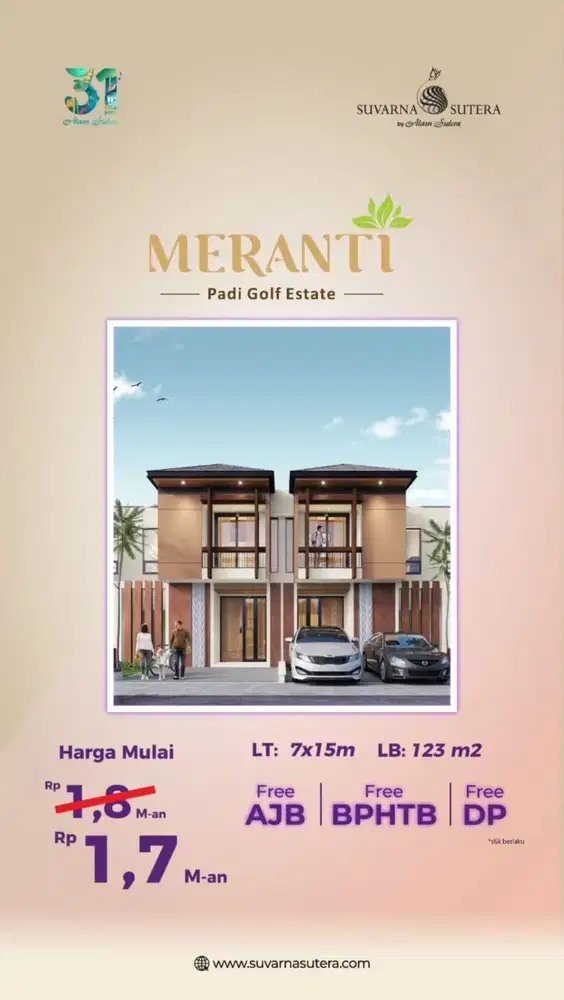 Rumah Cluster Miranti Promo Dan Diskon Suvarna Sutera Cikupa Tangerang