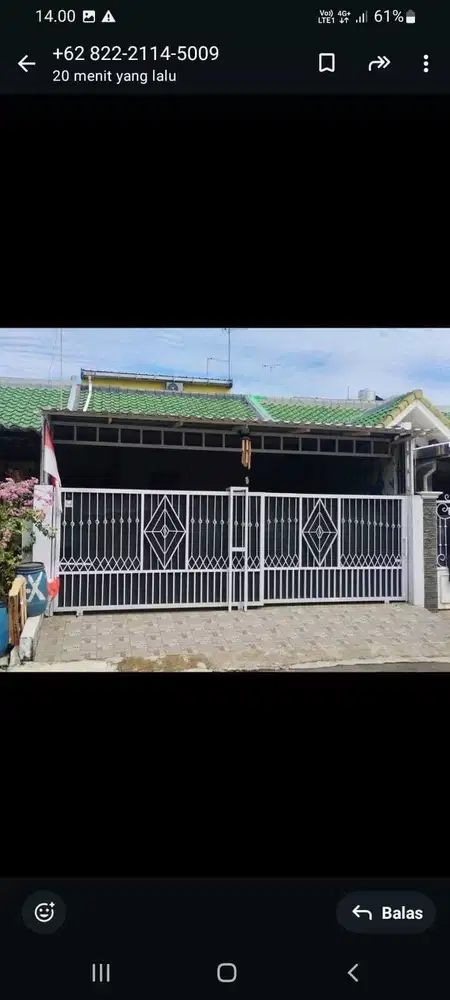 Rumah siap huni jual cepat BU di Mekar Indah Residence Cikarang