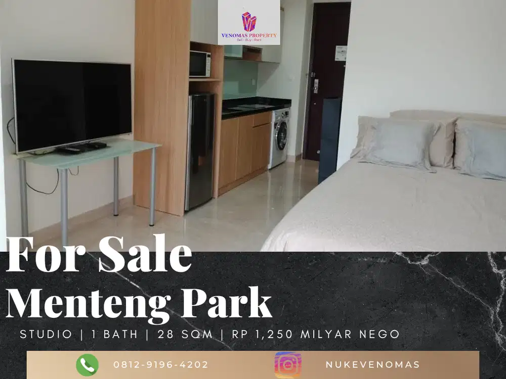 Dijual Apartement Menteng Park Type Studio Furnished PPJB