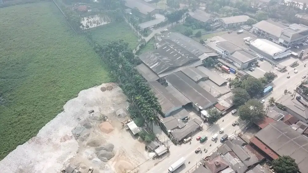 Jual Pabrik Di Bunder, Cikupa Di Jalan Raya Tangerang - Serang, Banten