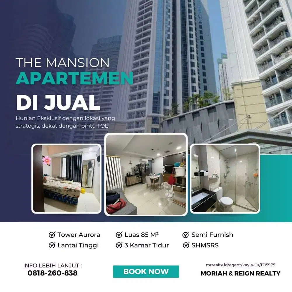 Apartemen The Mansion Jasmine Tower Aurora Dekat Tol Dalam Kota