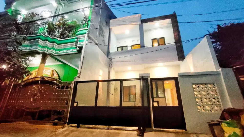 Dijual rumah minimalis 2 lantai di Pondok Ungu permai Sektor 5 Bekasi Utara
