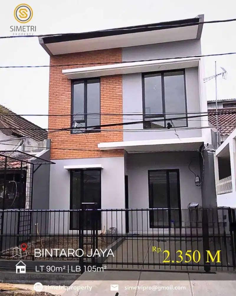Dijual Rumah Brand New 2 Lantai, Siap Huni di Bintaro Jaya