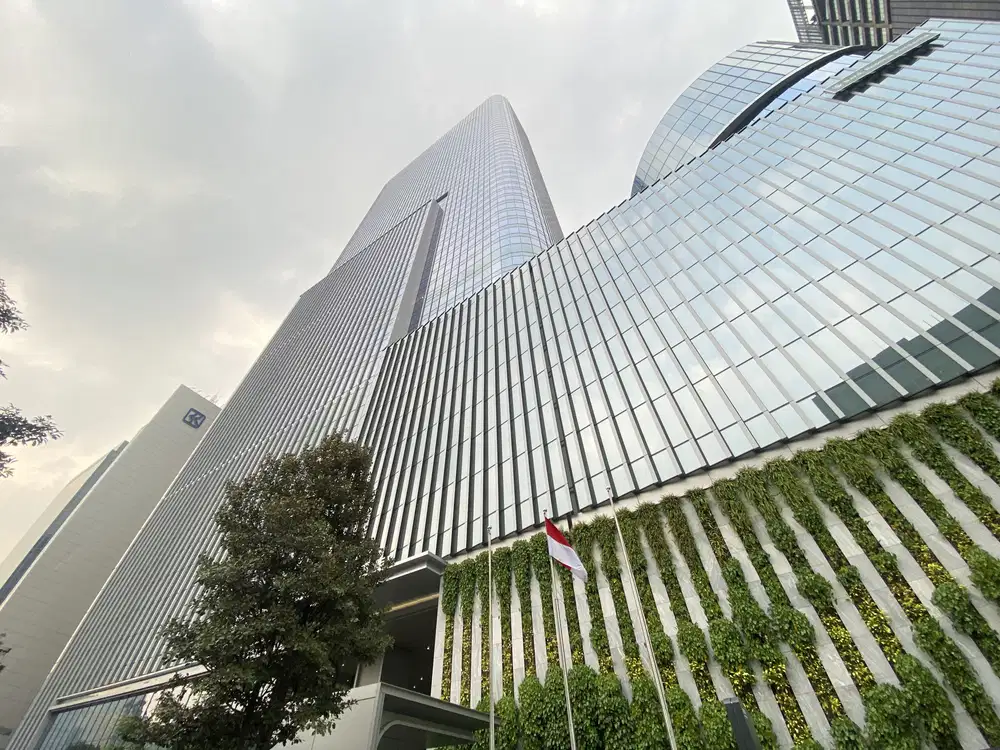 Sewa Kantor Grade A Jakarta Mori Tower 157 M2 Bare Sudirman Akses MRT