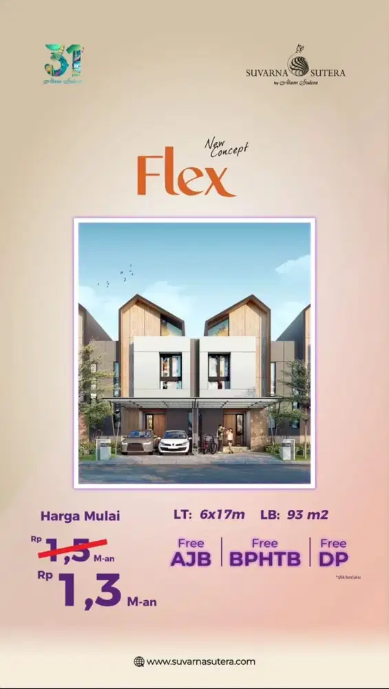 Rumah Cluster Flex Promo Dan Diskon Suvarna Sutera Cikupa Tangerang