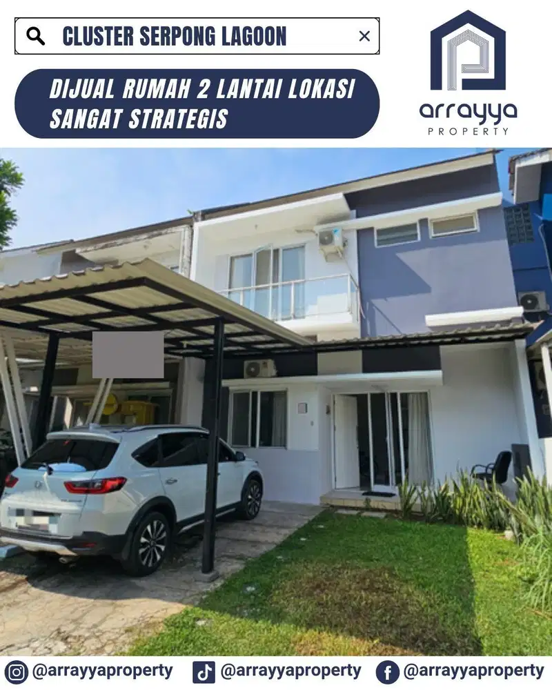 RUMAH 2 LANTAI CLUSTER SERPONG LAGOON ,EN664,