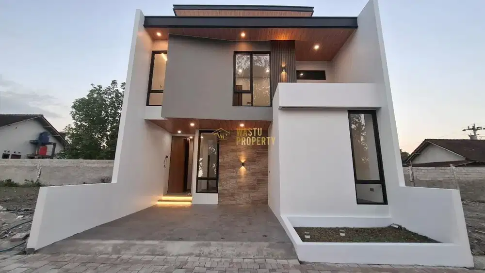 RUMAH 2 LANTAI DALAM CLUSTER ONE GATE DEKAT KE KAMPUS UII JOGJA NGAGLI