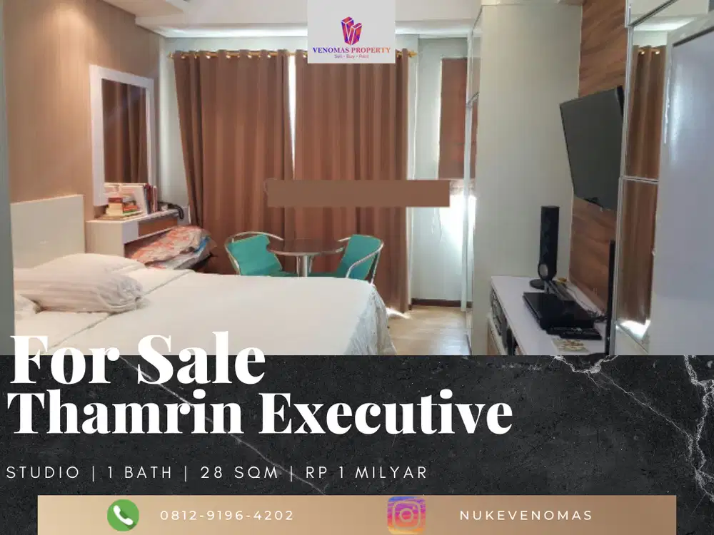Jual Apartemen Thamrin Executive Residence Type Studio Full Furnished