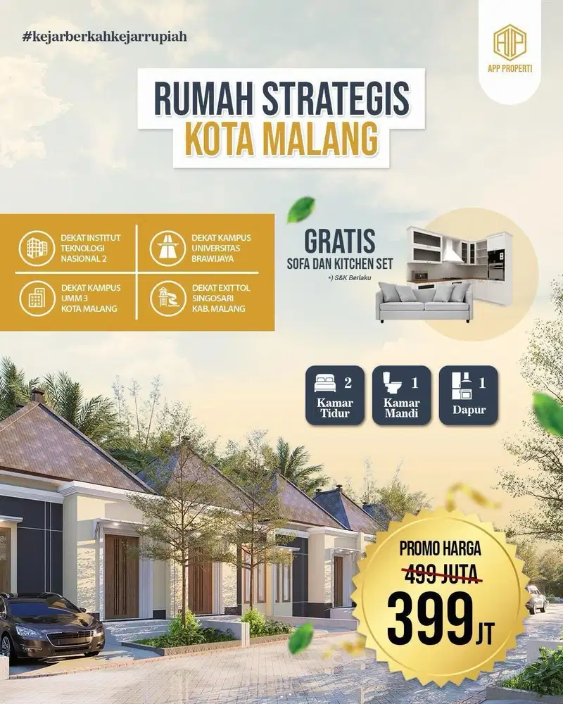 HUNIAN MINIMALIS AREA KAMPUS KOTA MALANG