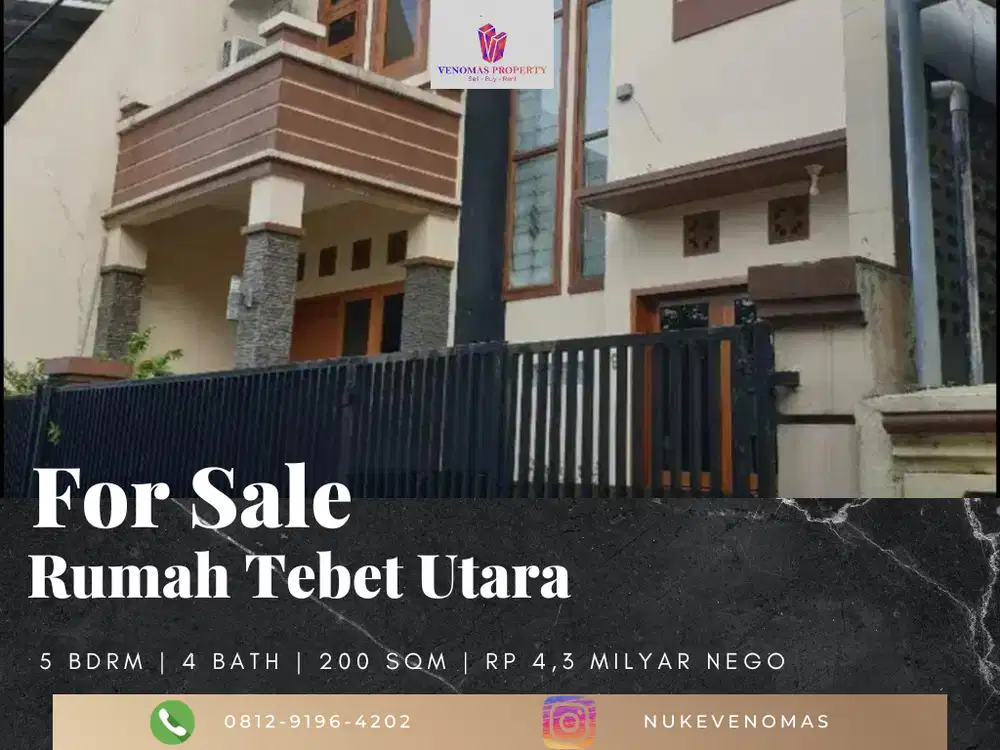Rumah 2 Lantai Bagus Semi Furnished di Tebet, Jakarta Selatan