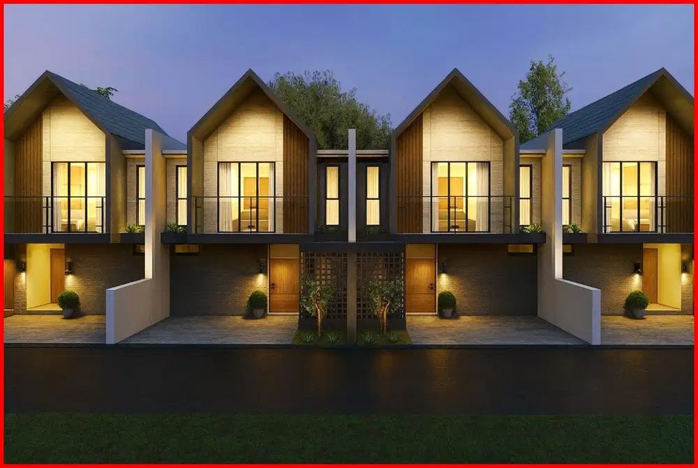 Dekat Kampus UGM, Jual Rumah Jogja Model Scandinavian di Jakal Km. 10