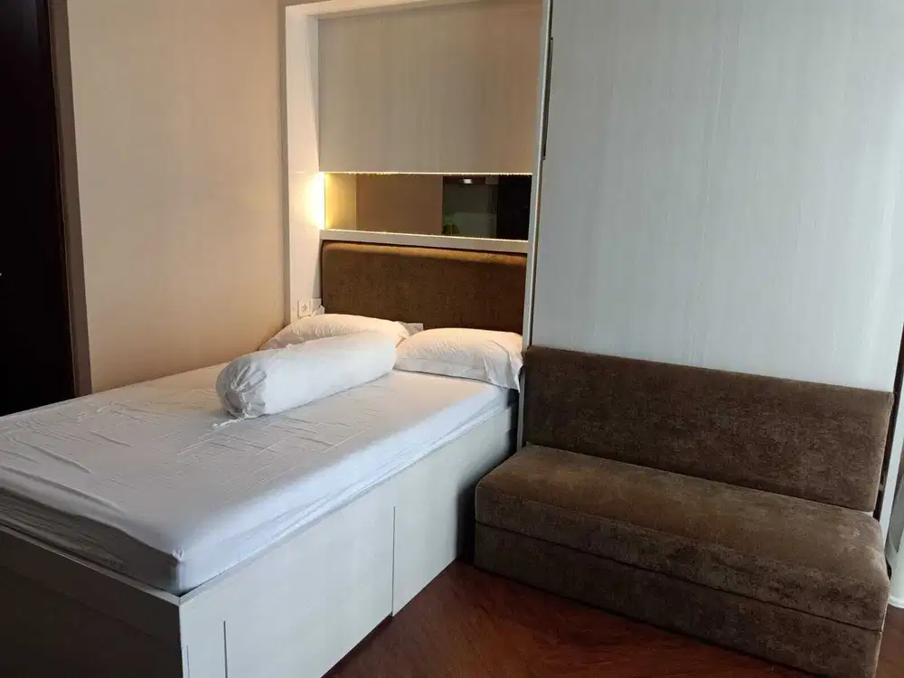 Apartemen Green Sedayu Studio Furnished Mewah, Jakarta Barat