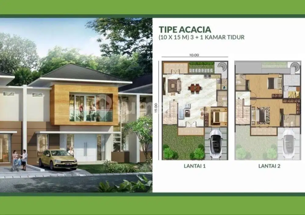 Dijual Rumah Cluster Orchestra Beach Uk 10x15 Posisi Badan