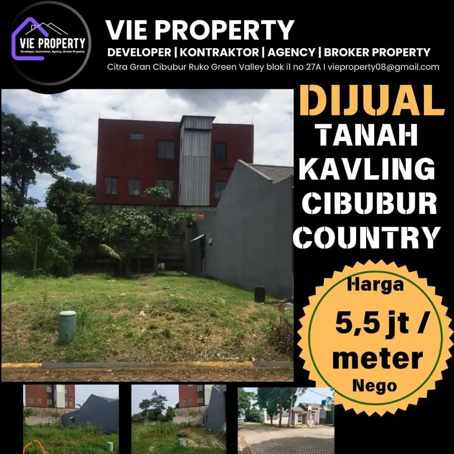 MURAH Tanah Kavling Cibubur Country Harga Nego