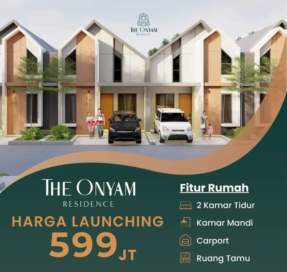 Rumah nyaman 1 lantai dengan high ceiling hingga 6 meter